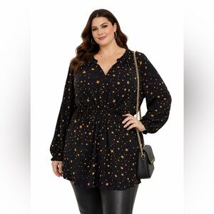 Torrid star Esther peasant top